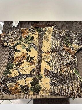 Vintage Duxbak Men's Camo Short Sleeve Shirt